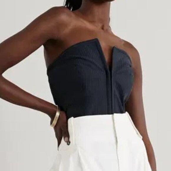 *NWT* Mara Hoffman Layne Foldover Bustier Top (Size 2) - Picture 7 of 8